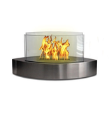 Care Free Fireplace - Stainless Boat 20”W x 9.5”H x 8”D