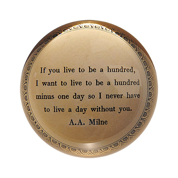 If You Live To Be A Hundred Paperweight 4" x 4" PW114