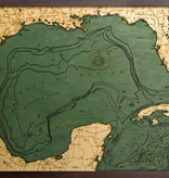 Gulf of Mexico Wood Carving  24.5"L x 31"H