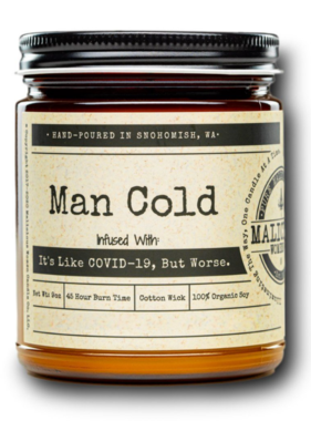 MALICIOUS WOMEN Man Cold Candle Soy Candle 9oz - Take A Hike Scent