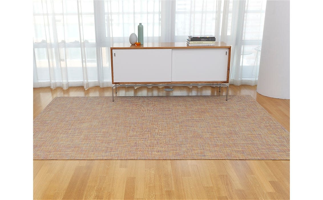 Chilewich Mini Basketweave Floormat - Confetti  72" x 106"