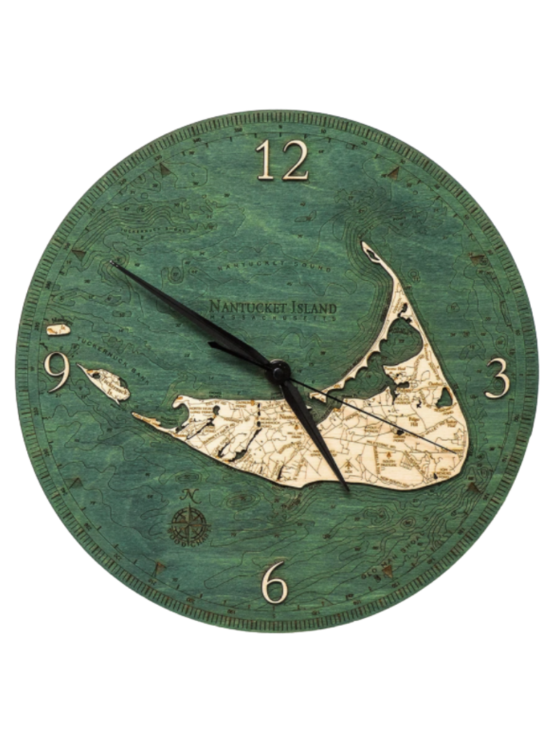 Nantucket Wood Clock