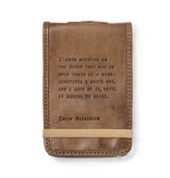Leather Journal Mini - Emily Dickinson 4” x 6”