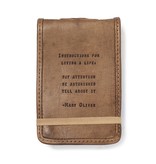 Leather Journal Mini - Mary Oliver 4” x 6”