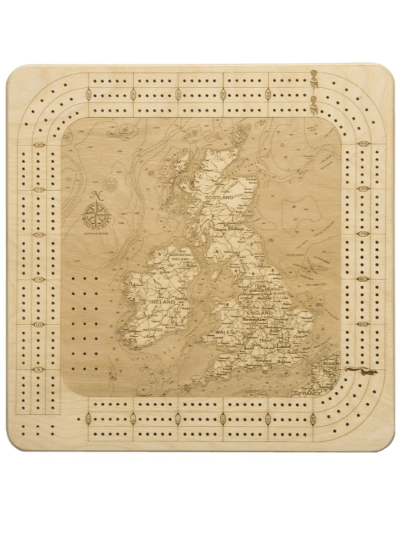 United Kingdom Cribbage Board