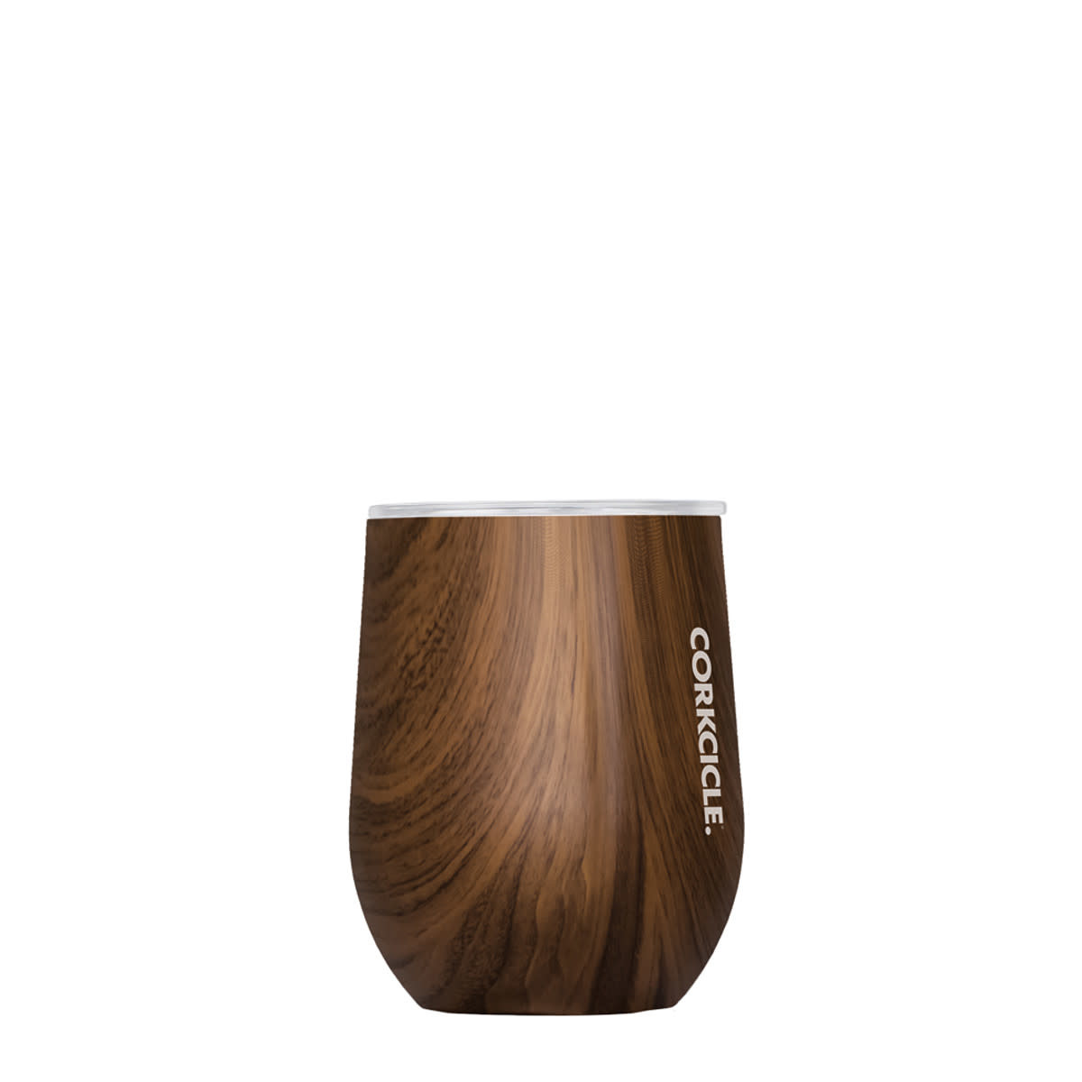 Corkcicle Stemless - Walnut Wood 12 Ounce