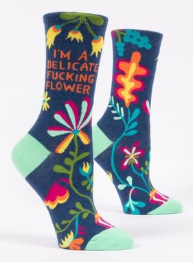 Delicate Fucking Flower Women’s Socks