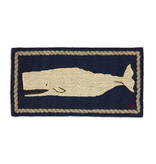 2’ x 4' Moby Dick Whale Rug - Blue & White
