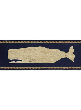 Moby Dick Whale Runner - Blue & White 2.5' x 8'