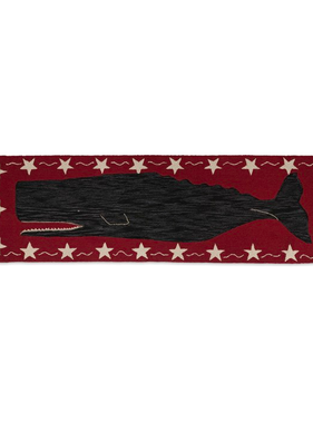 Whale Runner - Red & Black  2.5' x 8'