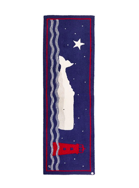 2.5' x 8' Whale Watch Runner - Whale & Lighthouse