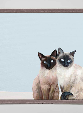 Feline Friends - Siamese Cat Duo 6” x 6”