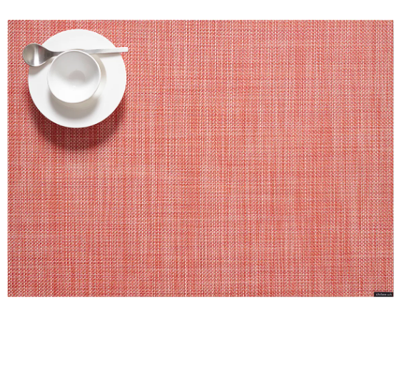 Chilewich Mini Basketweave Table Mat - Clay 14" x 19"