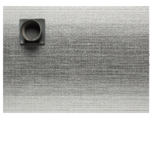 Chilewich Ombre Table Mat - Silver 14" x 19"