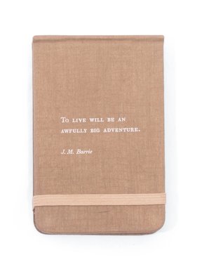 Fabric Notebook - J.M. Barrie (Peter Pan) 3.5” x 5.5”