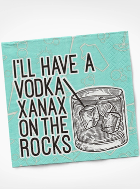 Cocktail Napkins - Vodka Xanax 20 Ct/3 Ply