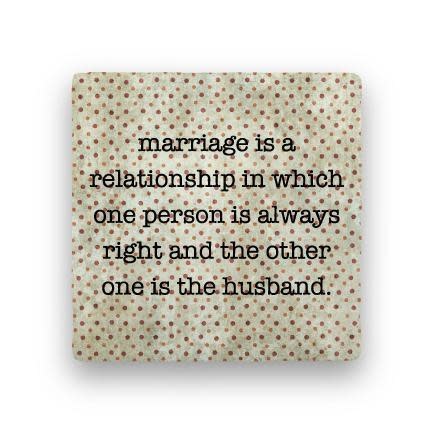marriage is a Coaster - Natural Stone
