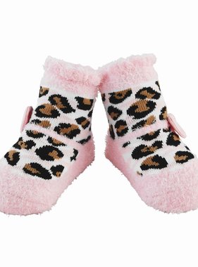 Leopard And Pink Socks