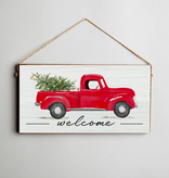 Twine Sign - Truck Welcome Christmas