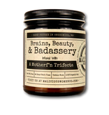 Brains, Beauty, & Badassery Soy Candle 9oz - Cabernet All Day Scent