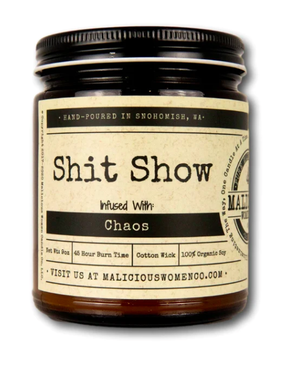 Shit Show 9 oz Soy Candle - Vanilla Cupcake Scent