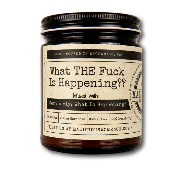 What The Fuck Soy Candle 9oz - Citrus & Sage Scent