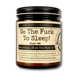 Go The Fuck To Sleep Soy Candle 9oz - Lavender & Coconut Water Scent