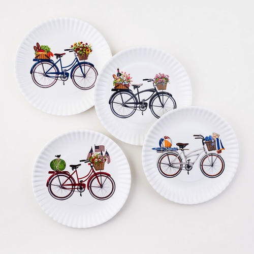 "Paper" Melamine Dinner Plate Sets     Round 9"