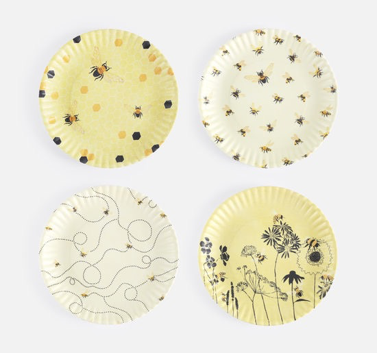 "Paper" Melamine Dinner Plate Sets     Round 9"