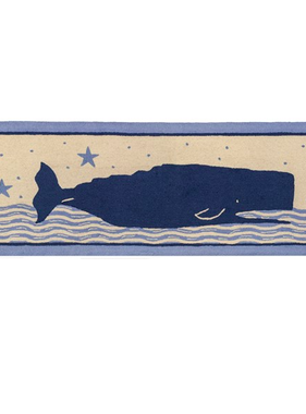 2.5' x 8' Wavy Ocean Whale Runner