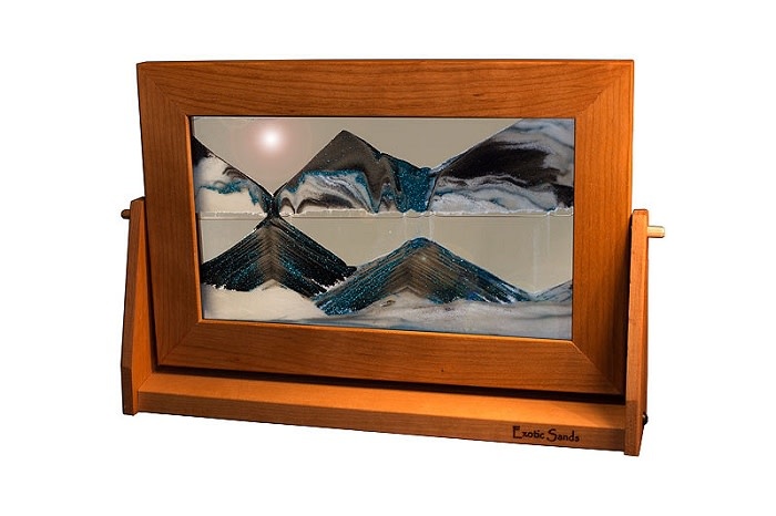 Cherry Wood Exotic Sand Picture - LG Arctic Glacier Clear