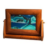 Cherry Wood Exotic Sand Picture - SM Ocean Blue