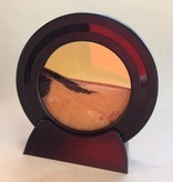 Round Sand O’s Black 4” - Sunset Orange