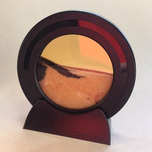 Round Sand O’s Black 4” - Sunset Orange