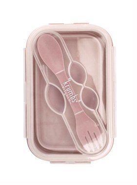 Krumbs Kitchen Silicone Lunch Container - Coral