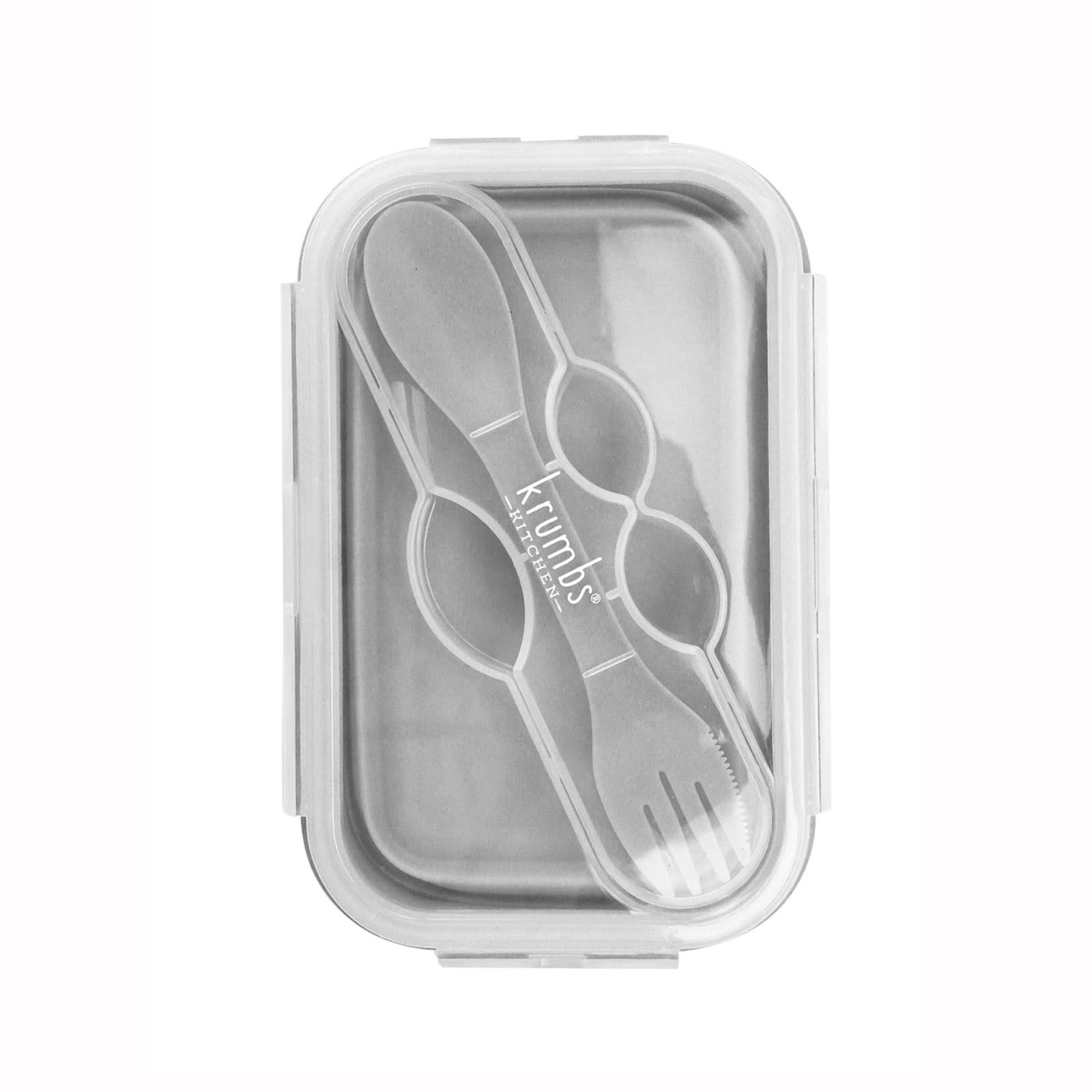 Krumbs Kitchen Silicone Lunch Container - Gray