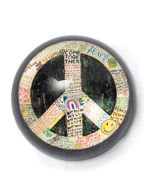 Peace Sign Paperweight 4" x 4" PW142