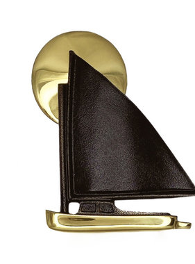 Catboat Door Knocker Brass