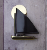 Catboat Door Knocker Brass