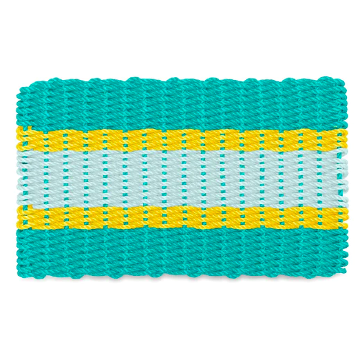 Cord Mats -Teal Triple Stripes    Starting at