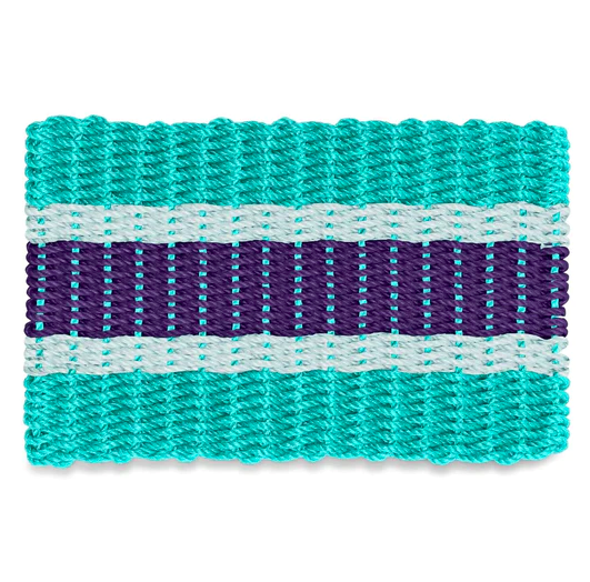 Cord Mats -Teal Triple Stripes    Starting at