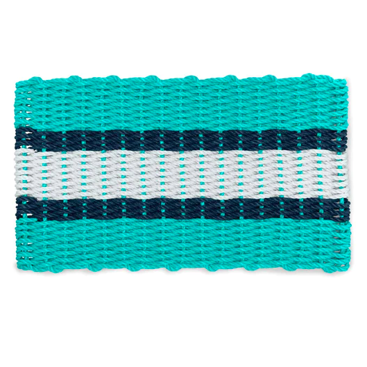 Cord Mats -Teal Triple Stripes    Starting at