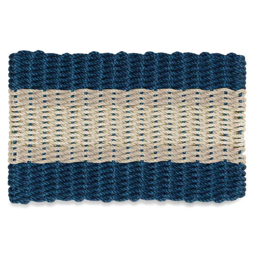 Cord Mats -Navy Blue Triple Stripe     Starting at