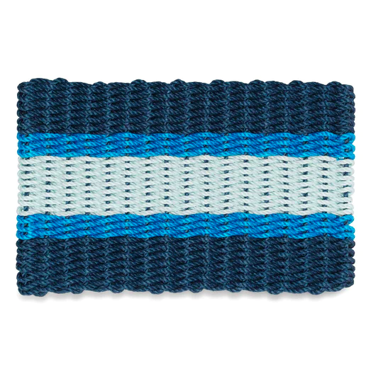 Cord Mats -Navy Blue Triple Stripe     Starting at