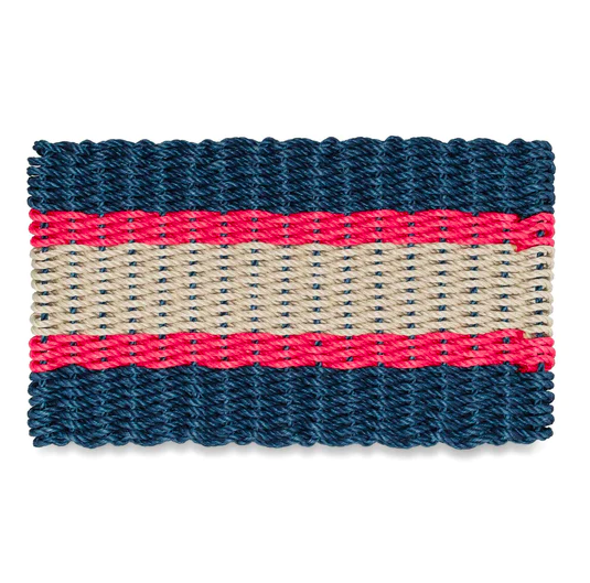 Cord Mats -Navy Blue Triple Stripe     Starting at