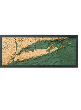 Long Island Sound Wood Map