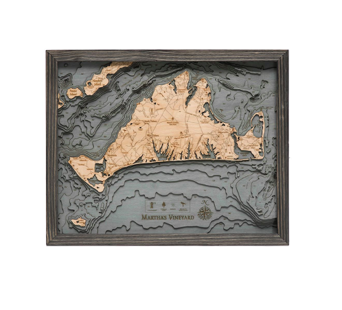 Martha's Vineyard Wood Map