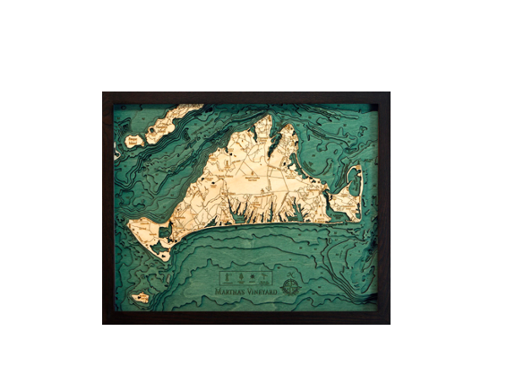 Martha's Vineyard Wood Map