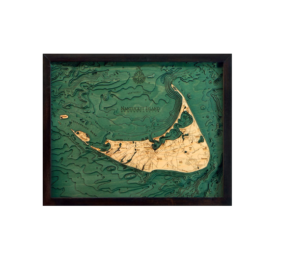 Nantucket Wood Map