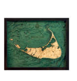 Nantucket Wood Map